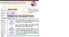 Desktop Screenshot of focusonthescriptures.com